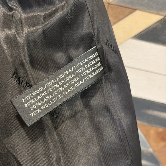 Vintage Ralph Lauren Black Label Wool Angora Cashmere Blend Vest Black size 2 - Picture 11 of 15